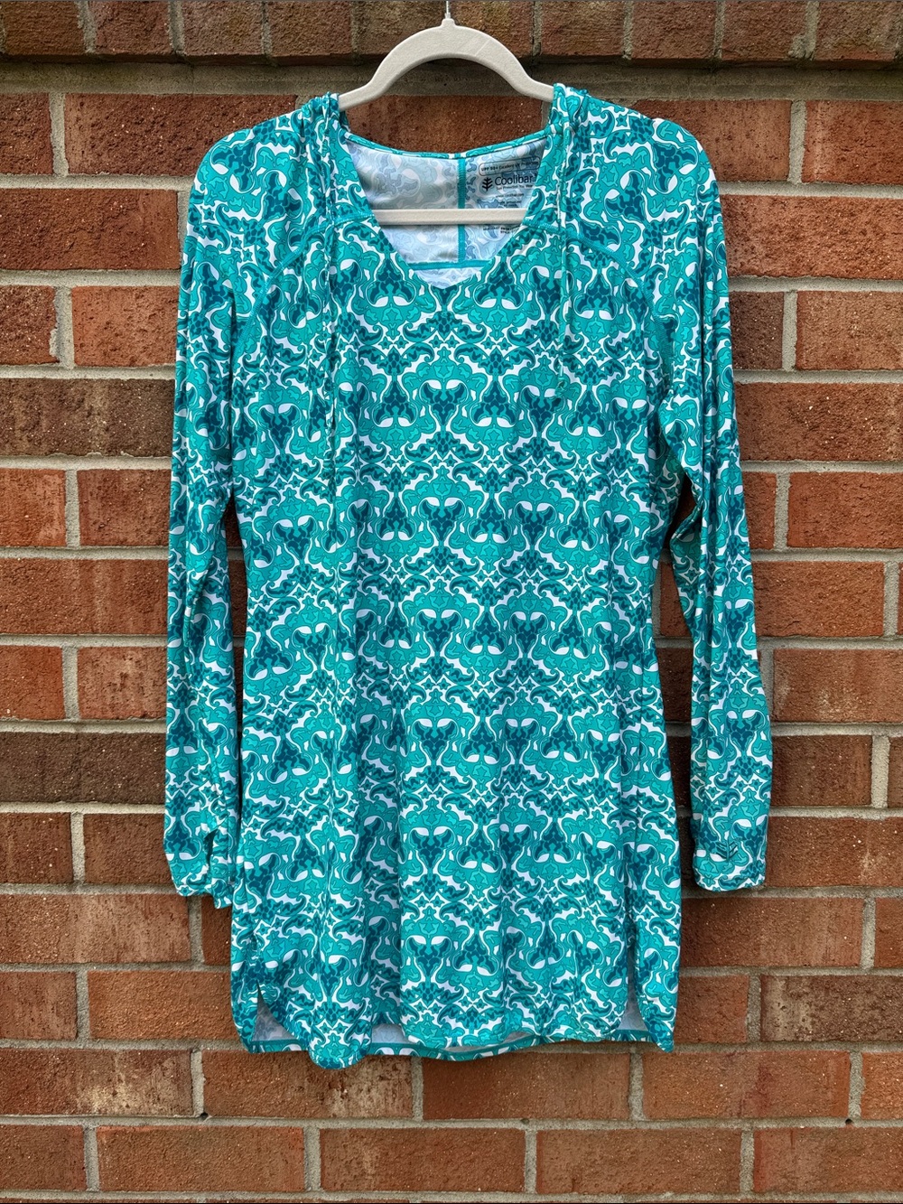 Coolibar Seacoast Swim Cover-Up Dress sz Medium